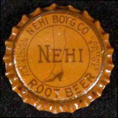NEHI ROOT BEER #1 UNUSED CORK SODA BOTTLE CAP COLUMBUS GEORGIA VINTAGE CROWN OLD