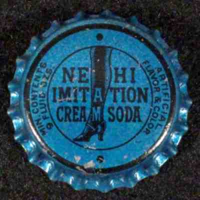 NEHI IMITATION CREAM SODA UNUSED CORK LINED BOTTLE CAP COLUMBUS GEORGIA GA CROWN
