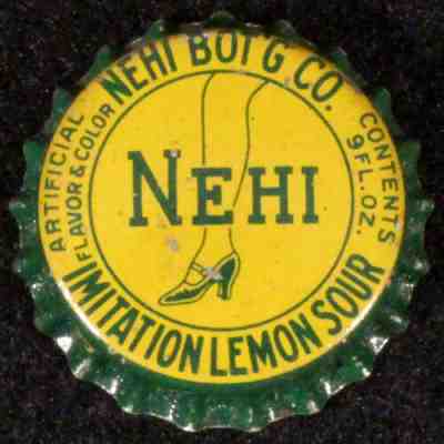 NEHI IMITATION LEMON SOUR #1 UNUSED CORK SODA BOTTLE CAP COLUMBUS GEORGIA CROWNS