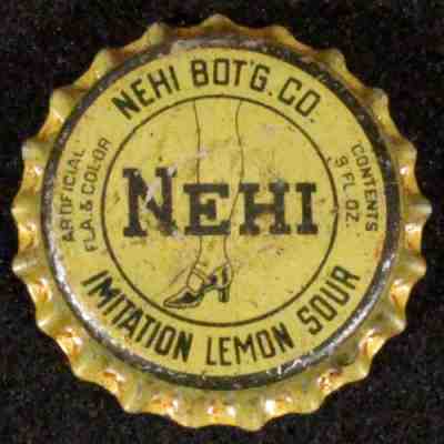 NEHI IMITATION LEMON SOUR #2 UNUSED CORK SODA BOTTLE CAP COLUMBUS GEORGIA CROWNS