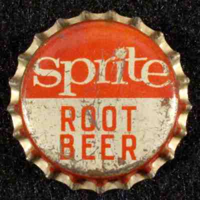 SPRITE #8 â?¢ROOT BEER ?  CORK LINED SODA BOTTLE CAP COCA-COLA COKE ANTIQUE CROWN RB