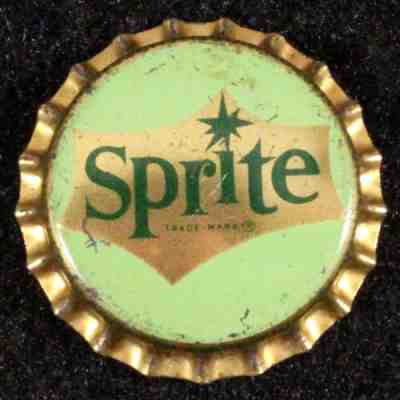SPRITE #3 CORK SODA BOTTLE CAP COCA-COLA COKE NORTHAMPTON MASSACHUSETTS CROWN MA