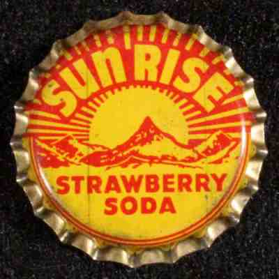 SUN-RISE #26 STRAWBERRY SODA UNUSED CORK LINED BOTTLE CAP COCA-COLA COKE CROWNS+
