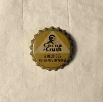 COCOA CRUSH Cork Lined Bottle Cap Crown ORANGE CRUSH