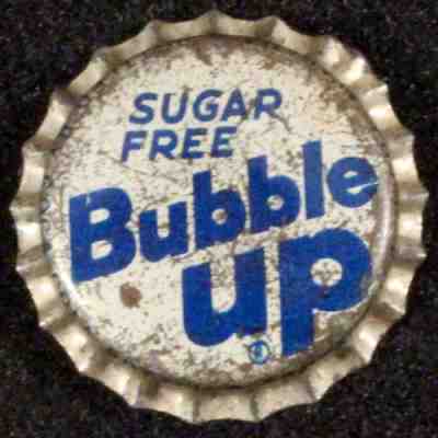 BUBBLE UP #8 SUGAR FREE CORK SODA BOTTLE CAP COCA-COLA MOBILE ALABAMA COKE CROWN