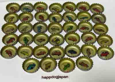 Coca-Cola Vintage Crown Bottle Caps Super Cars Europe USA Design 39 pieces Japan