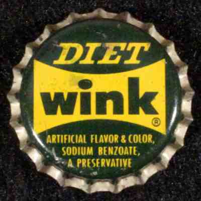 CANADA DRY DIET WINK GRAPEFRUIT UNUSED CORK LINED SODA BOTTLE CAP NEW YORK CROWN