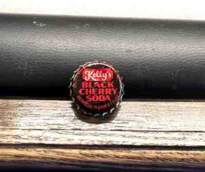 KELLY'S BLACK CHERRY SODA POP CORK BOTTLE CAP / CROWN BEVERAGE MISHAWAKA IN