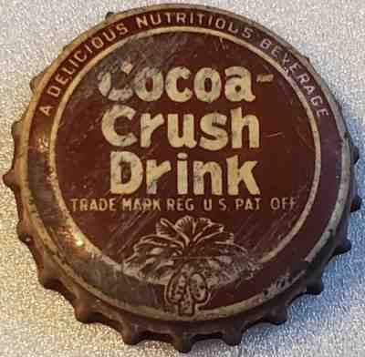Cocoa Crush Cork Bottle Cap; Cork Crown ; SC Tax Stamp - Used