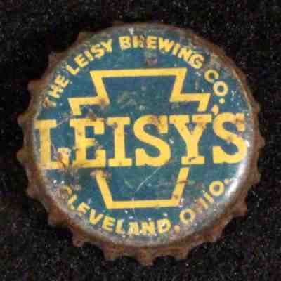 OHIO #12 â?¢LEISY'S PENNSYLVANIA TAXâ?¢CORK LINED BEER BOTTLE CAP CLEVELAND CROWN PA