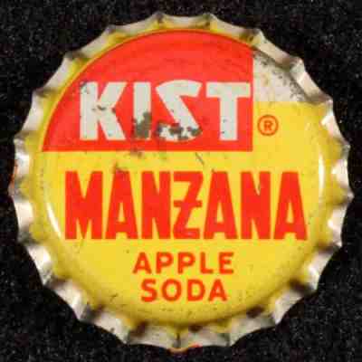 KIST MANZANA APPLE SODA CORK LINED BOTTLE CAP CITRUS CHICAGO, ILLINOIS OLD CROWN