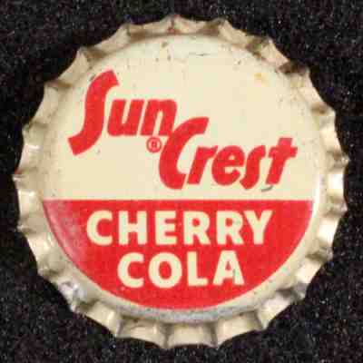SUN CREST #10 CHERRY COLA CORK SODA BOTTLE CAP NUGRAPE ATLANTA GEORGIA CROWNS GA