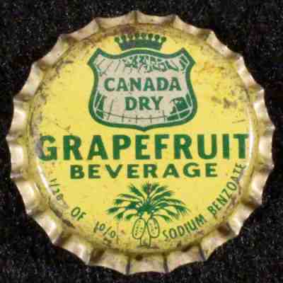 CANADA DRY GRAPEFRUIT BEVERAGE SOUTH CAROLINA TAX CORK SODA BOTTLE CAP SC CROWNS