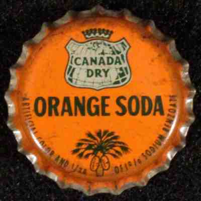 CANADA DRY ORANGE SODA SOUTH CAROLINA TAX UNUSED CORK LINED BOTTLE CAP SC CROWNS