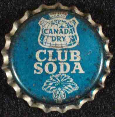 CANADA DRY CLUB SODA SOUTH CAROLINA TAX UNUSED CORK LINED BOTTLE CAP SC CROWNS++