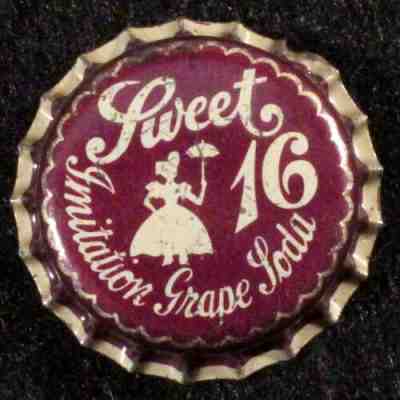 VIGOR â?¢SWEET 16â?¢ GRAPE SODA UNUSED CORK BOTTLE CAP KEARNEY, NEW JERSEY NJ CROWNS