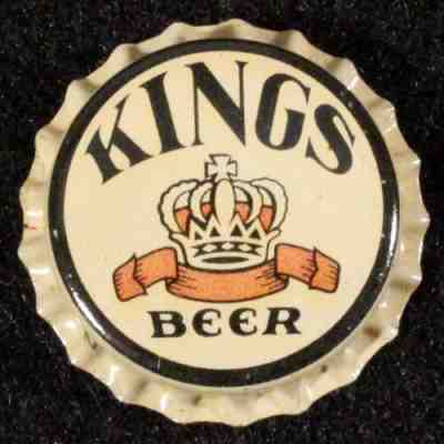 KINGS UNUSED CORK LINED BEER BOTTLE CAP BROOKLYN NEW YORK CITY NY BREWERY CROWNS