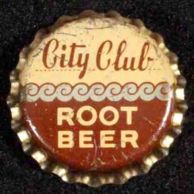 CITY CLUB ROOT BEER UNUSED CORK SODA BOTTLE CAP SAN FRANCISCO, CALIFORNIA CROWNS
