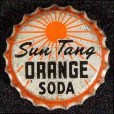 SUN TANG ORANGE SODA UNUSED CORK LINED SODA BOTTLE CAP BIG RED WACO TEXAS CROWNS