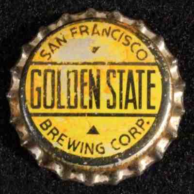 GOLDEN STATE UNUSED CORK LINED BEER BOTTLE CAP SAN FRANCISCO CALIFORNIA SF CROWN