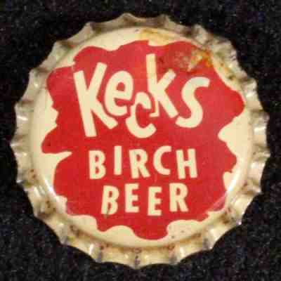 KECK'S BIRCH BEER CORK SODA BOTTLE CAP WILL G KECKSBURG PENNSYLVANIA PA CROWNS++