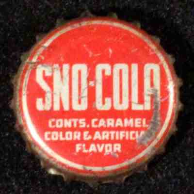 SNO-COLA CORK LINED BOTTLE CAP MARLBORO BEVERAGES SAN FRANCISCO CALIFORNIA CROWN