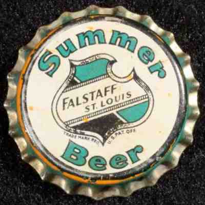 FALSTAFF SUMMER BEER UNUSED CORK LINED BOTTLE CAP SAINT LOUIS MISSOURI MO CROWNS