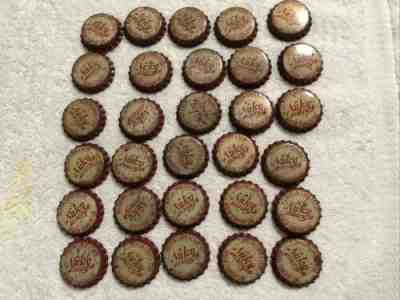 30 NU ICY STRAWBERRY VINTAGE CORK LINED BOTTLE CAPS, CROWNS