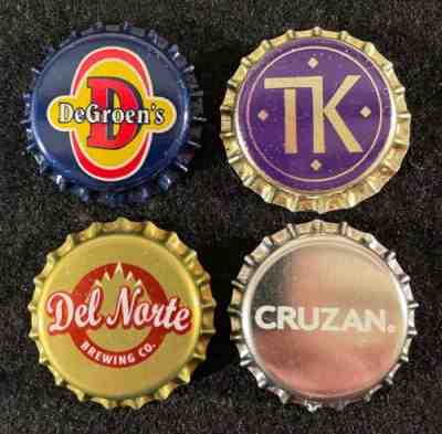 CRAFT/MICRO #19 PLASTIC LINED BEER BOTTLE CAP ~ DEGROEN'S DEL NORTE CRUZAN CROWN
