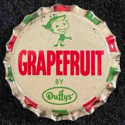GRAPEFRUIT by DUFFYS' UNUSED CORK SODA BOTTLE CAP DENVER COLORADO COLO CROWNS CO