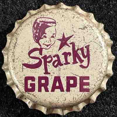 SPARKY GRAPE SODA UNUSED CORK BOTTLE CAP COCA-COLA LAUREL MISSISSIPPI COKE CROWN