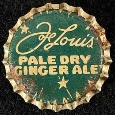 JOE LOUIS GINGER ALE CORK SODA BOTTLE CAP ALL AMERICAN ~ NEW YORK CITY NY CROWNS