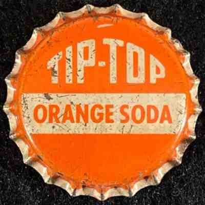 TIP-TOP ORANGE SODA UNUSED CORK BOTTLE CAP T&T PRODUCTS MADISON WISCONSIN CROWNS