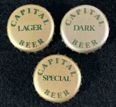 CRAFT/MICRO #1 PLASTIC LINED BEER BOTTLE CAP CAPITAL MIDDLETON, WISCONSIN CROWNS