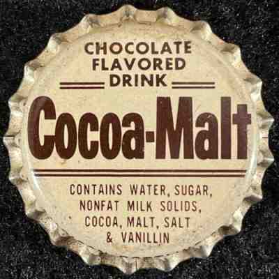 COCOA-MALT CHOCOLATE UNUSED CORK SODA BOTTLE CAP MADISON MINNESOTA MINN CROWN MN