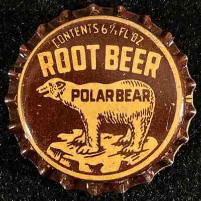POLAR BEAR ROOT BEER CORK SODA BOTTLE CAP NORTH MANKATO MINNESOTA MN MINN CROWNS