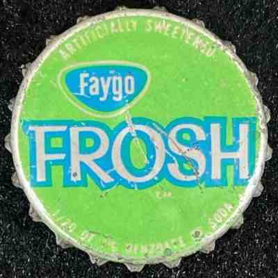 FAYGO FROSH CORK LINED SODA BOTTLE CAP DETROIT MICHIGAN ANTIQUE MI CROWN VINTAGE