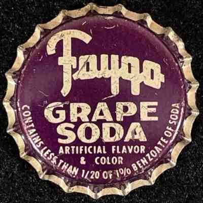 FAYGO GRAPE SODA UNUSED CORK LINED BOTTLE CAP DETROIT MICHIGAN VINTAGE MI CROWNS