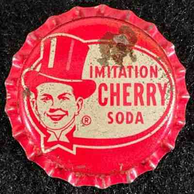 TOM TUCKER IMITATION CHERRY SODA CORK BOTTLE CAP PITTSBURGH, PENNSYLVANIA CROWNS