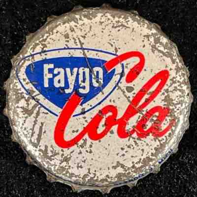 FAYGO COLA CORK LINED SODA BOTTLE CAP DETROIT MICHIGAN ANTIQUE MI CROWNS VINTAGE