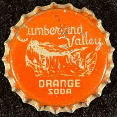 CUMBERLAND VALLEY ORANGE SODA UNUSED CORK BOTTLE CAP ~ CORBIN KENTUCKY KY CROWNS