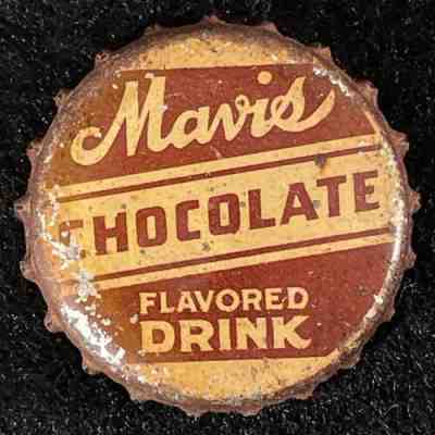 MAVIS CHOCOLATE DRINK CORK SODA BOTTLE CAP BALTIMORE, MARYLAND VINTAGE MD CROWNS