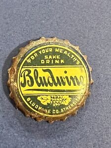 Rare Bludwine Budwine Bottle Cap Crown Cork Circa 1915 Athens, Ga