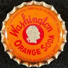 WASHINGTON ORANGE SODA UNUSED CORK BOTTLE CAP NEWARK, NEW JERSEY NJ CROWN GEORGE