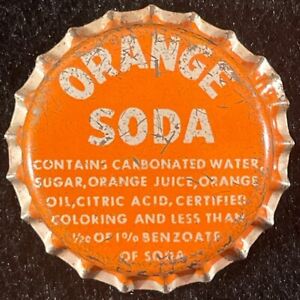 KAUAI BEVERAGE & ICE CREAM ORANGE SODA CORK BOTTLE CAP KAKAHA KAUAI HAWAII CROWN