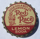 RED RACE LEMON SODA BOTTLE CAP; HUTCHINSON, MN; UNUSED CORK CROWN; Indian Chief