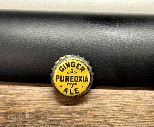 RARE REAL CORK PURE OXIA GINGER ALE SODA POP BOTTLE CAP / CROWN BOSTON MA