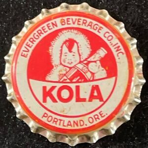 CLICQUOT CLUB KOLA UNUSED CORK SODA BOTTLE CAP EVERGREEN PORTLAND, OREGON CROWNS
