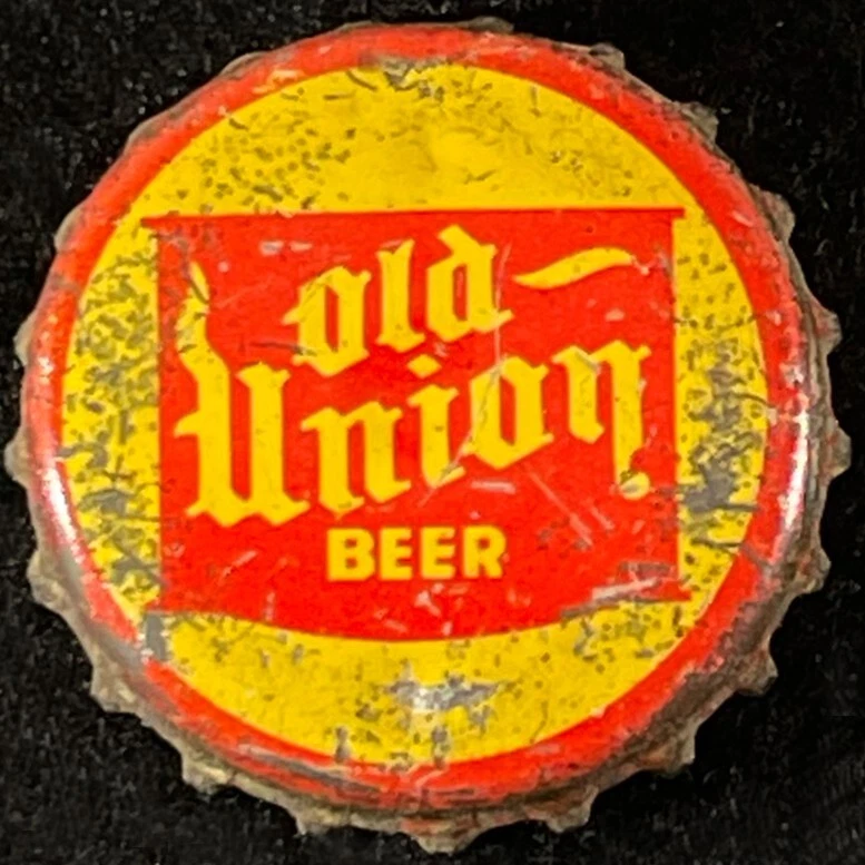 OLD UNION BEER CORK LINED BOTTLE CAP UNION PRODUCTS NEW ORLEANS LOUISIANA CROWNS