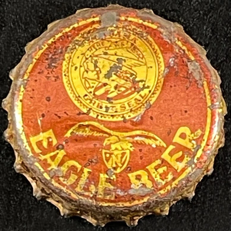 EAGLE BEER ALABAMA TAX VINTAGE CORK LINED BOTTLE CAP NEW ORLEANS LOUISIANA CROWN